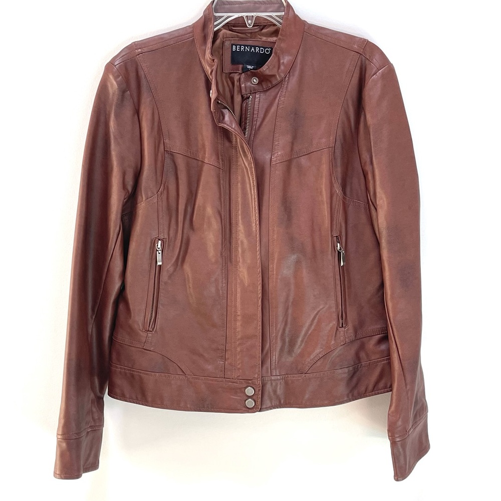 Brown Vegan Leather Jacket